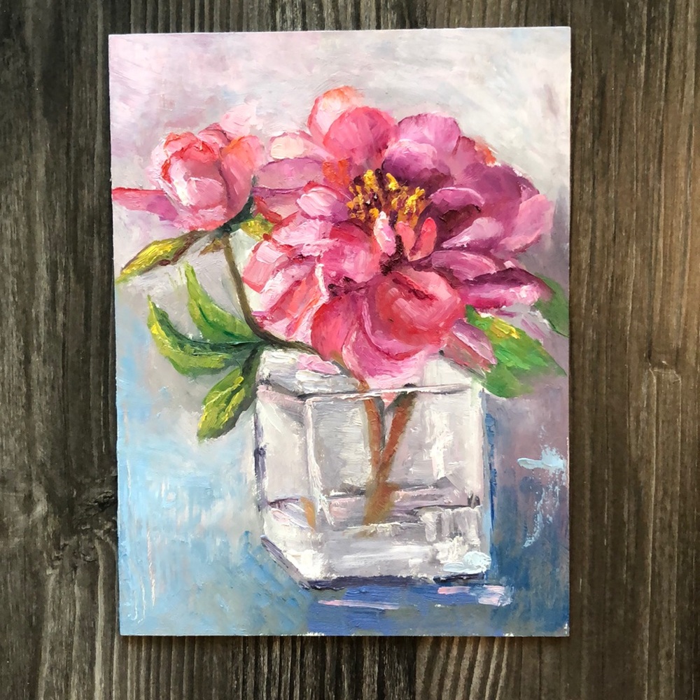 Oil painting-flower